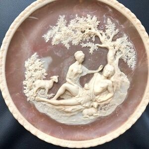 Incolay Stone A Thing of Beauty Plate 1978 Gayle Bright Appleby Romantic Poets